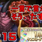 【1月クエスト2024】Lv15-ユピー～主役感が薄いけど主役なんだよ…～【パズドラ実況】