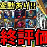 【最終評価】順位変動あり！交換優先度ランキング！計10体ガンダムコラボ交換所解説！後悔しないように最強キャラ達を確保しよう！確保数解説【パズドラ】