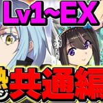 【完全制覇】リムル×ナツル&ミリア共通編成でLVEX-LV1攻略！魔法石50個&隠しダンジョンゲット！灼熱チャレンジ【パズドラ】