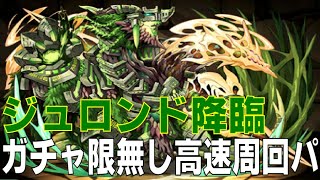 ジュロンド降臨　ガチャ限無しソロ高速周回編成(パズドラ/パズル&ドラゴンズ/PUZZLE&DRAGONS)