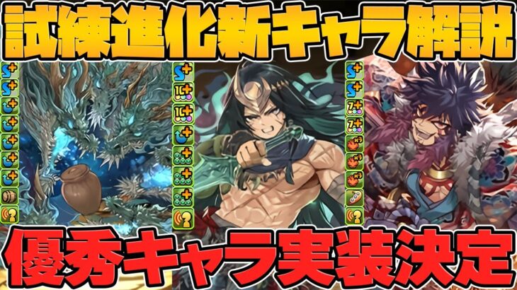 試練進化3体同時実装！オロチ！スサノオ！五右衛門！全キャラ性能解説！！【パズドラ】