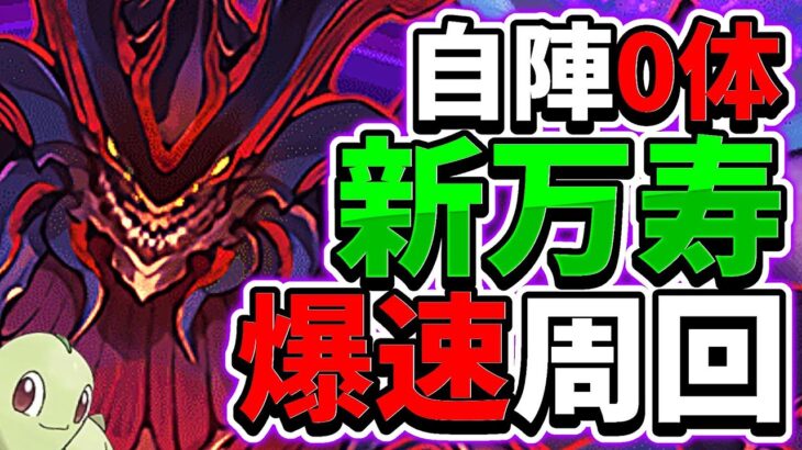 【8分台】闇属性最強時代確定！新万寿爆速ぶっ壊れ周回編成がヤバすぎる【パズドラ】