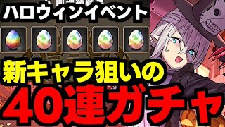 【ガチャ動画】またえぐい引きした…新キャラ狙いのハロウィンイベント40連ガチャ！【パズドラ】