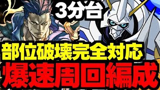 【ロキ降臨】3分台！部位破壊完全対応！これでカードを集めよう！オメガモン編成爆速周回編成代用＆立ち回り解説！【パズドラ】