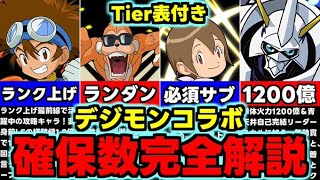 【確保数完全解説】複数残すべきキャラは？星6は必要？デジモンコラボ確保数完全解説！使い道＆性能完全解説！【パズドラ】