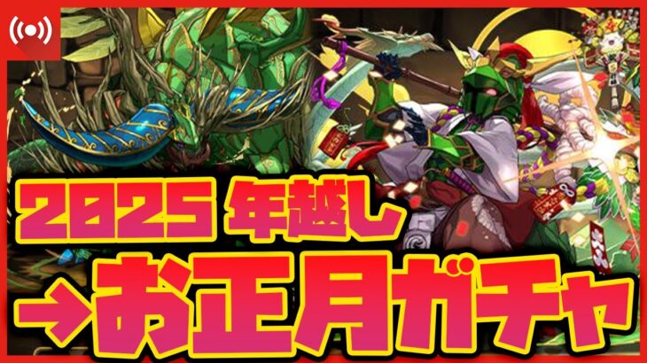 【パズドラドラゴン縛り】2024→2025年越し生放送！！クエダンで石を回収してお正月ガチャでエンドラを狙う配信