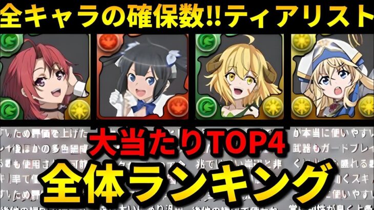 【当たりが一目で分かる】GA文庫コラボの全体ランキング解説‼️（ベルクラネル、アイズヴァレンシュタイン、ゴブリンスレイヤー、周回、攻略、テンプレ）【パズドラ】