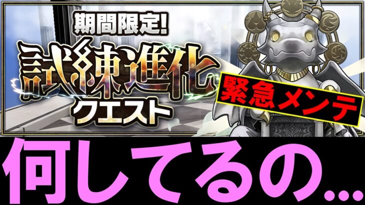 【そりゃ荒れるよ…】新イベント「試練進化クエスト」の内容がとんでもなくて緊急メンテナンス。問題点について正直な感想を話します。【パズドラ】