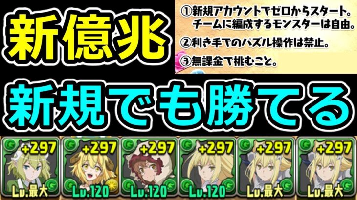 【新億兆】パズル苦手でも勝てる！リオン×アイズ編成で攻略！【パズドラ】