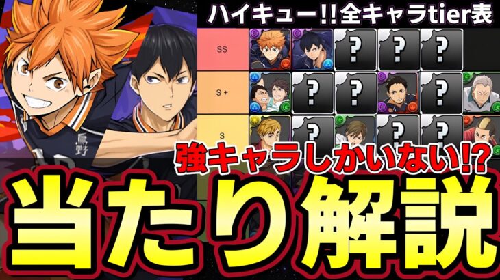 【パズドラ】ハイキューコラボ全28体性能解説‼︎ガチャ前に当たりキャラをチェック‼︎烏野や音駒など新環境最強登場‼︎【パズドラ実況】