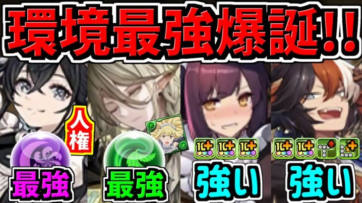 【この中の1体が最強人権性能】メイド新キャラ6体性能解説！闇と木の最強時代！パズドラ最新情報解説【パズドラ】