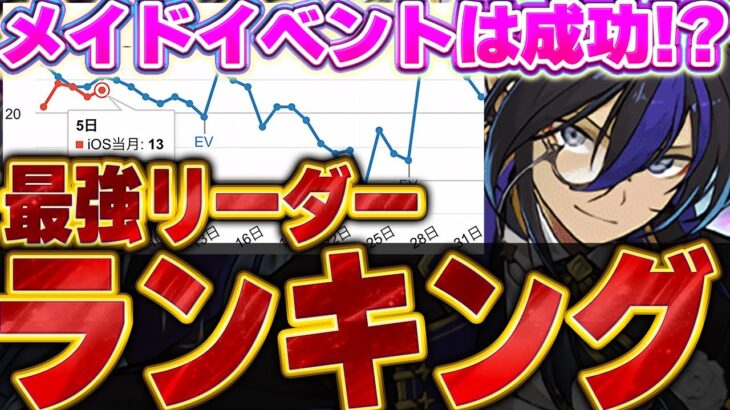 【環境１位更新？】メイドの売上はいかに！攻略サイトの最強リーダーランキングであいつが環境１位になってる！？【メイドイベント】【パズドラ実況】＃パズドラ