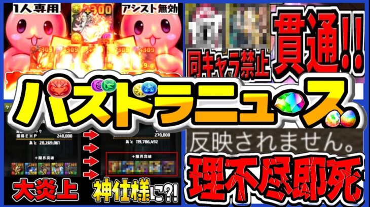 【要注意】上限解放システム炎上→変更、同キャラ禁止貫通の裏技、知らないと即死の仕様がヤバすぎる【パズドラ】