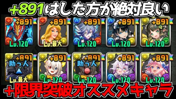 【パズドラライフが変わる】+891の大切さとオススメキャラをご紹介【パズドラ】