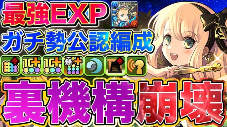 【最高効率!!】経験値最高効率で裏機構城周回?! 遂にLS経験値2倍サレーネ降臨！ ランク上げガチ勢が実際に使ってる編成がヤバすぎたwwwww 【パズドラ】