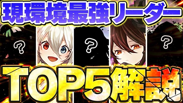 パズドラ最強リーダーTOP5解説！これ見れば環境が全て分かります！新キャラ全対応！【パズドラ】