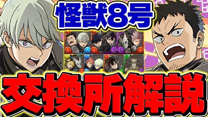 怪獣8号コラボ交換所解説！Sランクキャラを絶対に確保しよう！！迷ってる人向け解説！！【パズドラ】
