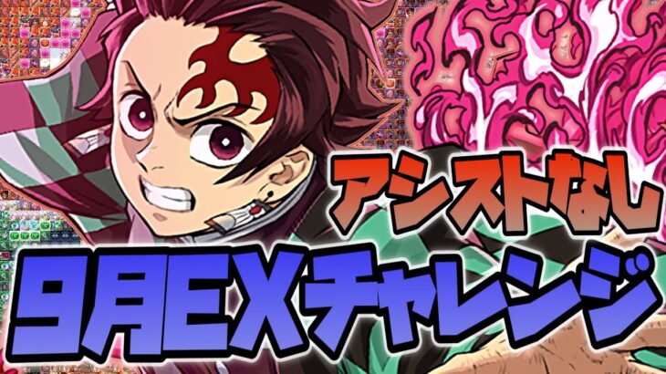 【9月のEXラッシュ】アシストなし炭治郎パーティー 編成❗️ #パズドラ