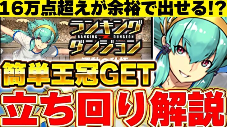 これが1番簡単な立ち回り！！秋の運動杯で超簡単に王冠GETしよう！！【パズドラ実況】＃パズドラ
