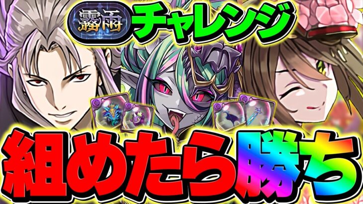 【16分安定】虚で霧雨チャレンジを完全破壊！編成難易度低下&ギミック完全対応&火力超UP！ガチでオススメです！【パズドラ】