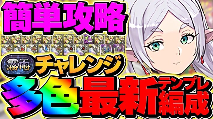 これが一番強いフリーレン編成！霧雨チャレンジを19分で簡単攻略！代用&立ち回り解説！称号ゲットしよう！【パズドラ】