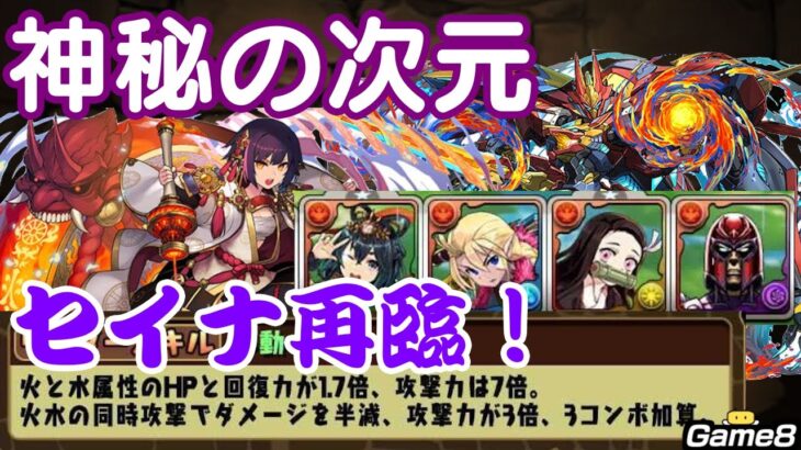 【パズドラ】セイナ×シーウルフで神秘の次元を安定攻略！1.7倍＋半減が強い…