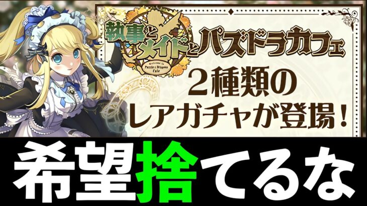 【石10個】執事メイドガチャ2引くべき？当たり枠だけ厳選して解説します【パズドラ】