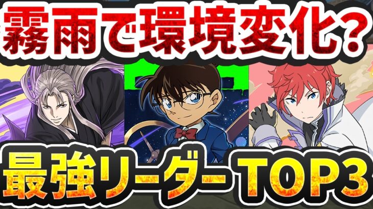 【環境微変！？】霧雨チャレンジ対応！環境最強リーダーTOP5解説！【パズドラ】