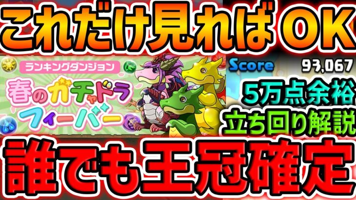 ガチャドラフィーバー立ち回り解説！やらなきゃ絶対に損！王冠+魔法石+メダルをゲットしよう！5万点クエ対応！【パズドラ】