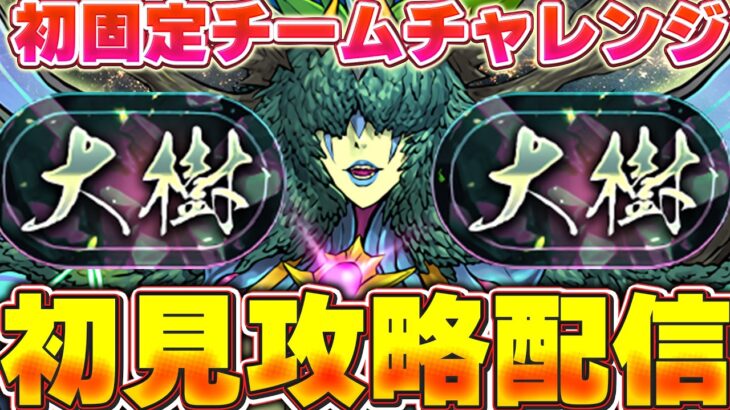 勝つぞーー！！大樹チャレンジ（固定チーム）初見攻略配信！！【パズドラ配信】＃パズドラ