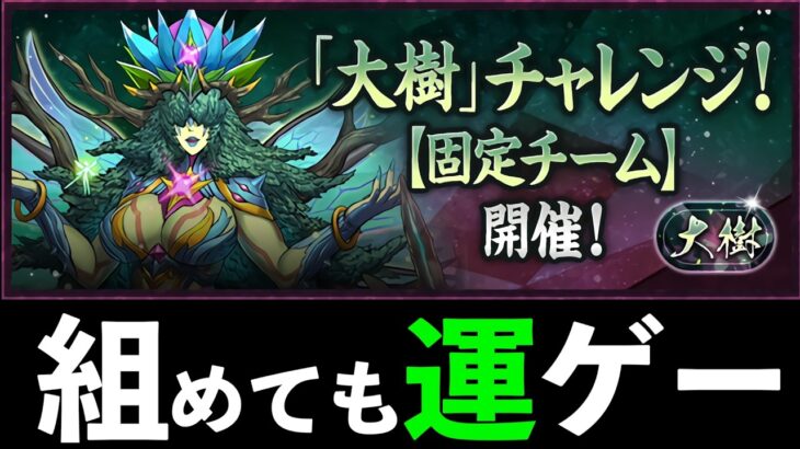 【大樹チャレンジ】固定チームの立ち回り解説！クリア率がとんでもないことになりそうｗｗｗｗｗｗｗｗｗ【パズドラ】